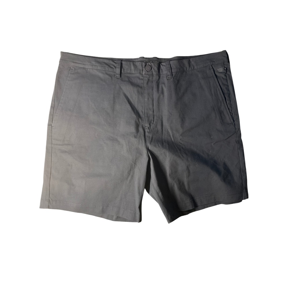 Mack Weldon Radius Shorts Mens 38 Dark Grey Charcoal Stretch Performance Chino‎